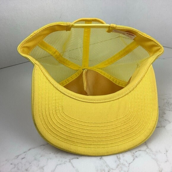 Vintage Take The New Pepsi Challenge Snapback Trucker Hat Yellow One Size USA - Picture 7 of 9